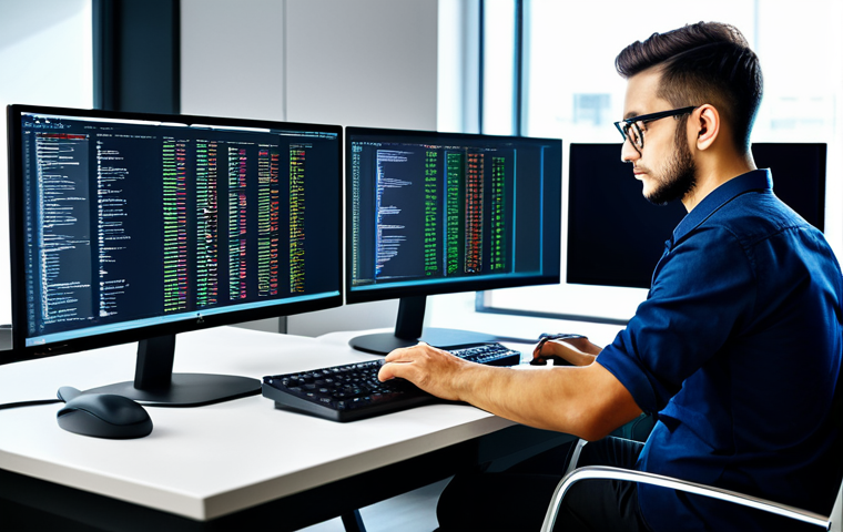 **

"A professional web developer in a modern office, fully clothed in appropriate attire, working on website maintenance tasks. The scene includes computer screens displaying code and website analytics. Safe for work, appropriate content, perfect anatomy, natural proportions, professional environment."

**