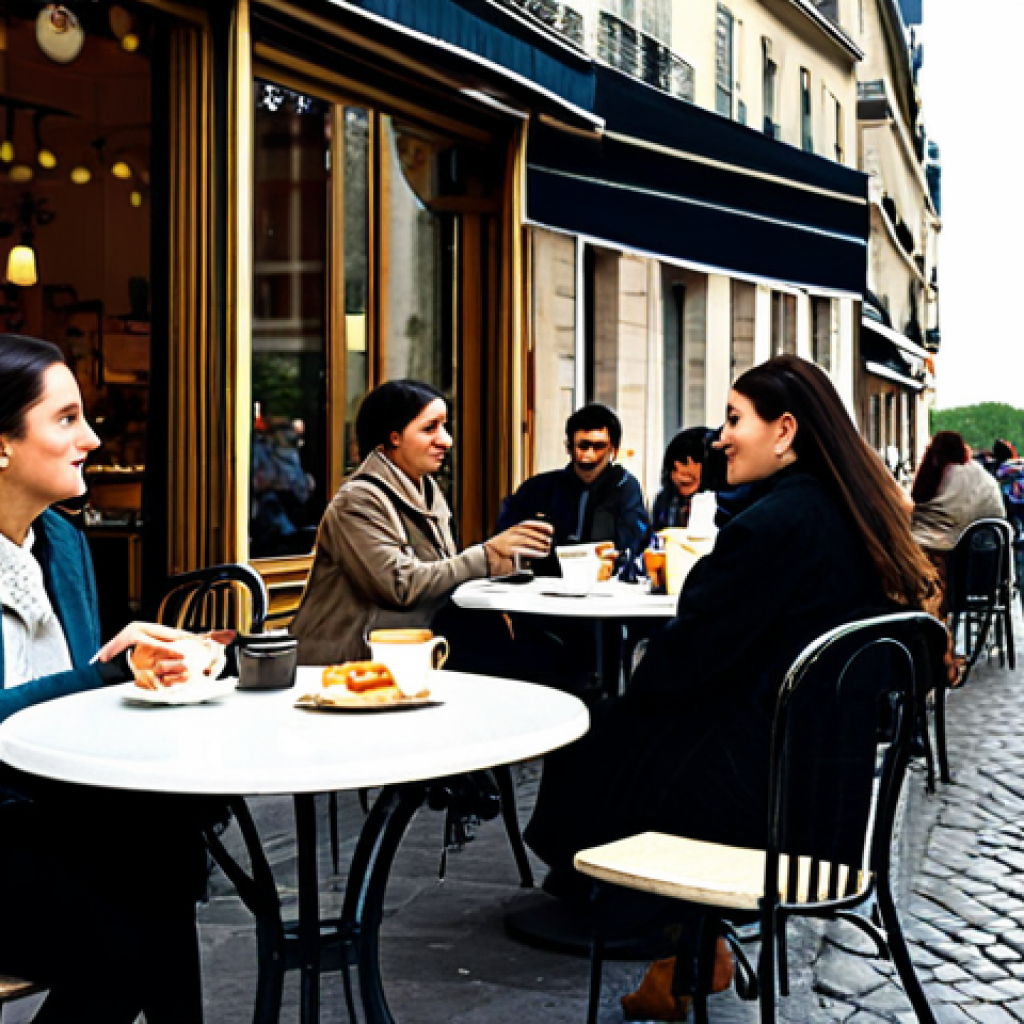 웹디자인에서 프로토타입 제작법 - Parisian Café Scene**

"A cozy Parisian café scene, with patrons enjoying coffee and pastries, safe ...