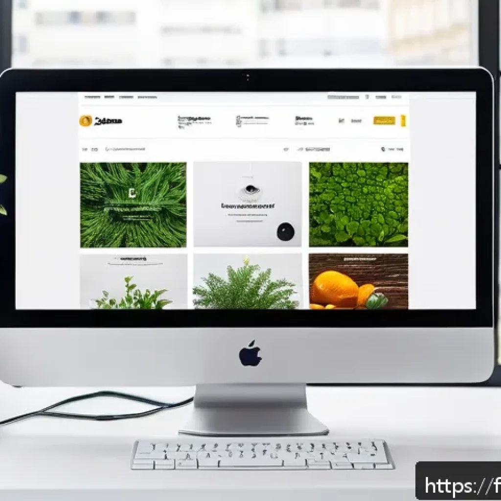 웹디자인 고객 피드백 활용 - A modern, clean e-commerce website interface displayed on a desktop and smartphone screen, showcasin...