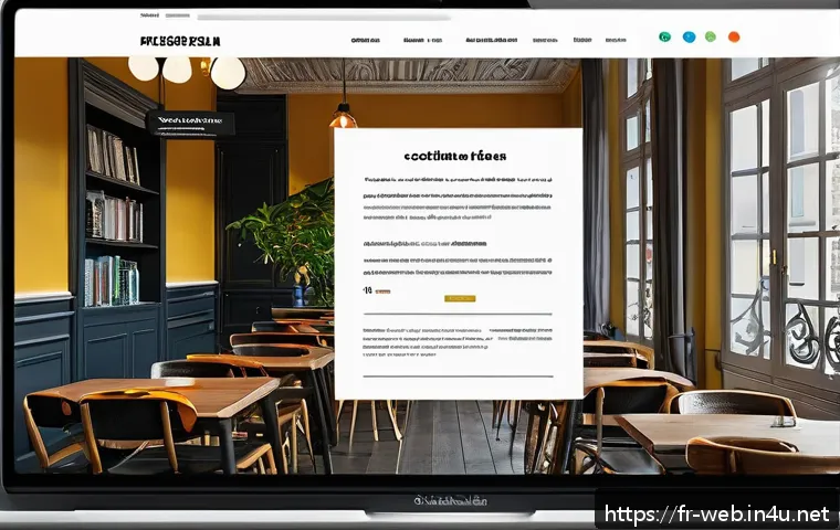 웹디자인 UX 설계 사례 - A modern, inclusive website interface showcasing accessibility features for French users: high-contr...