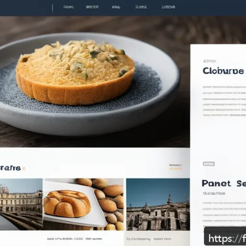 웹디자인 사용자 경험 개선법 - A modern, clean website interface showcasing an intuitive navigation menu with clearly structured me...