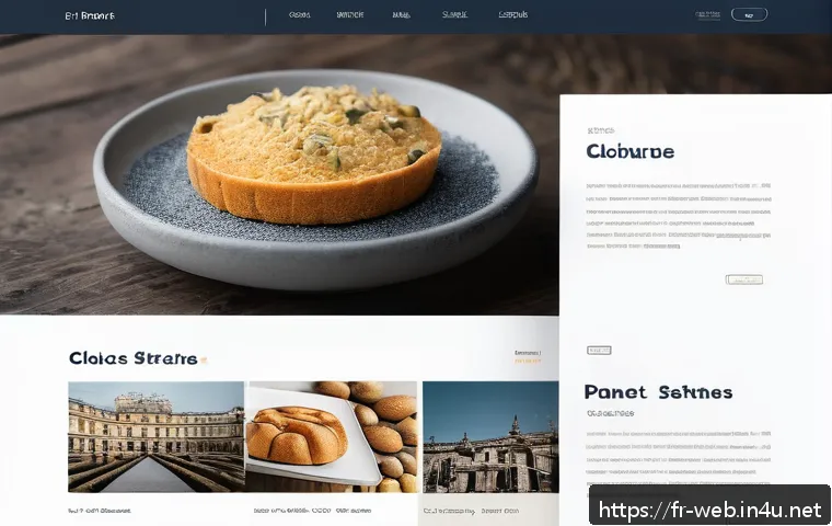 웹디자인 사용자 경험 개선법 - A modern, clean website interface showcasing an intuitive navigation menu with clearly structured me...